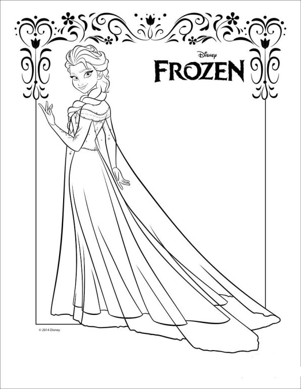 Kids-n-fun.com | 17 coloring pages of Frozen Anna and Elsa
